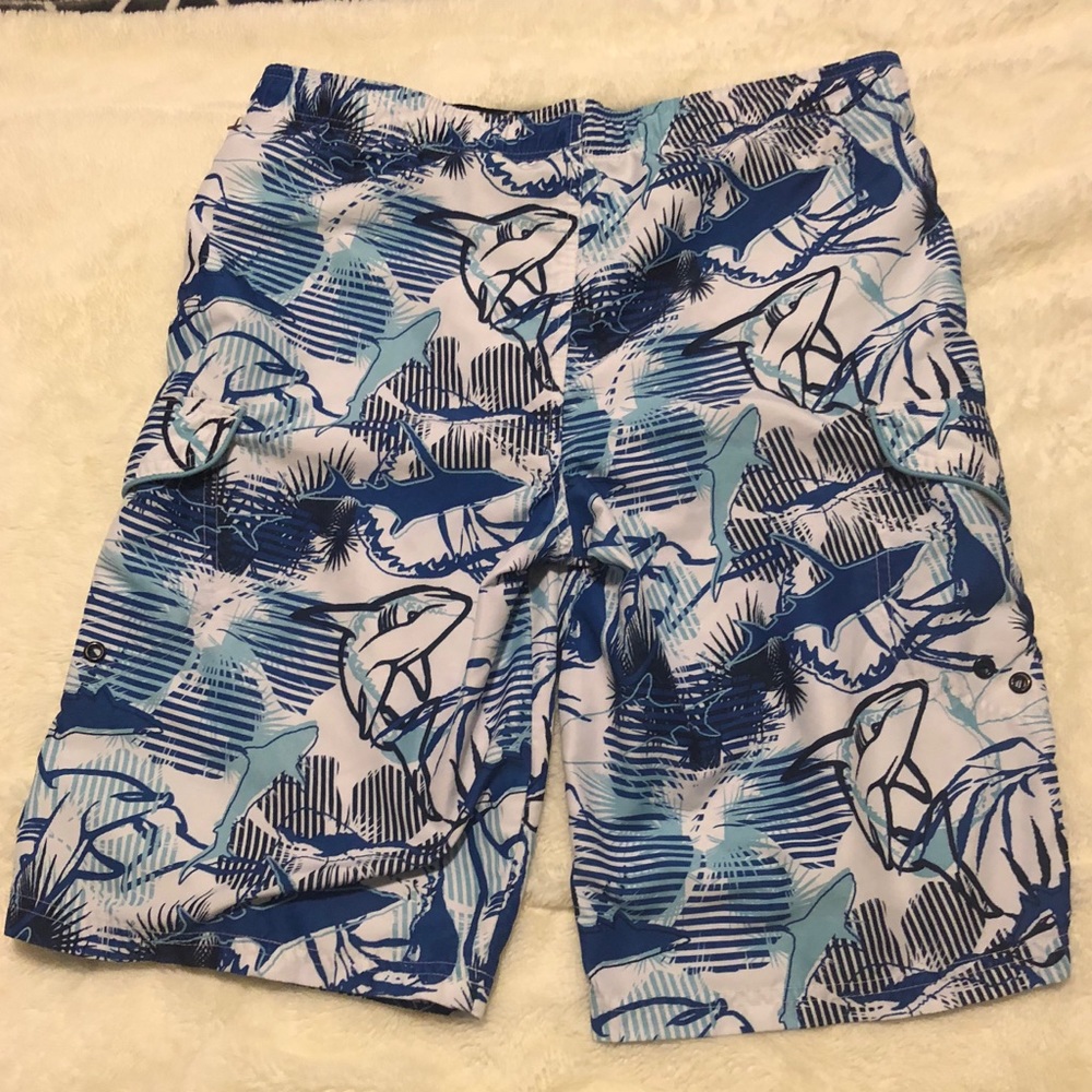 Boys OP board shorts shark print